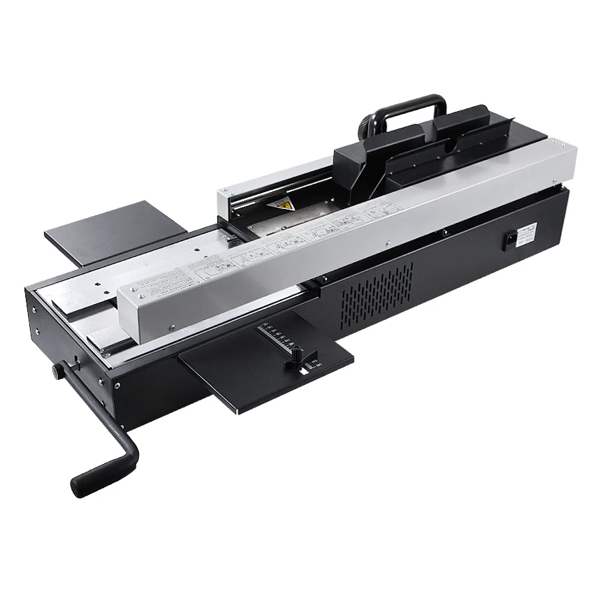 A4 Size Manual Hot Melt Glue Binding Machine 4cm Thickness For Photo Album Book Paper Binder With Manual Paper Cutting Machine