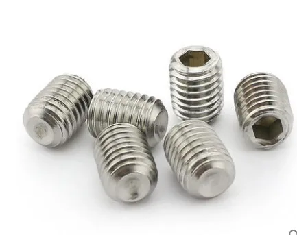 M3M4M5M6M8M10M12 stainless steel 316 hex socket flat head headless grub screw set screw hardware fasterners748