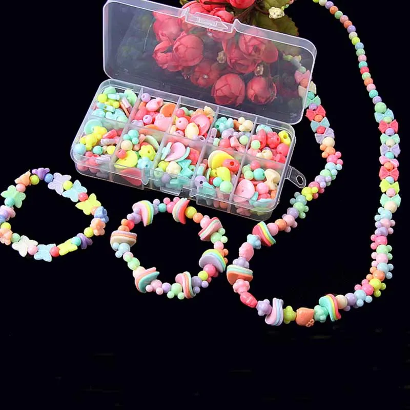 DIY Beaded Toys child handmade hand-made beaded toys nursery handmade bracelet necklace Material Girl Create gift