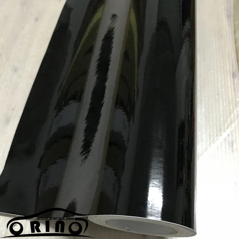 High Quality Black Glossy Vinyl Film Gloss Black Wrap Bubble Free Car Wrapping 50CMX100/150/200/300/500CM