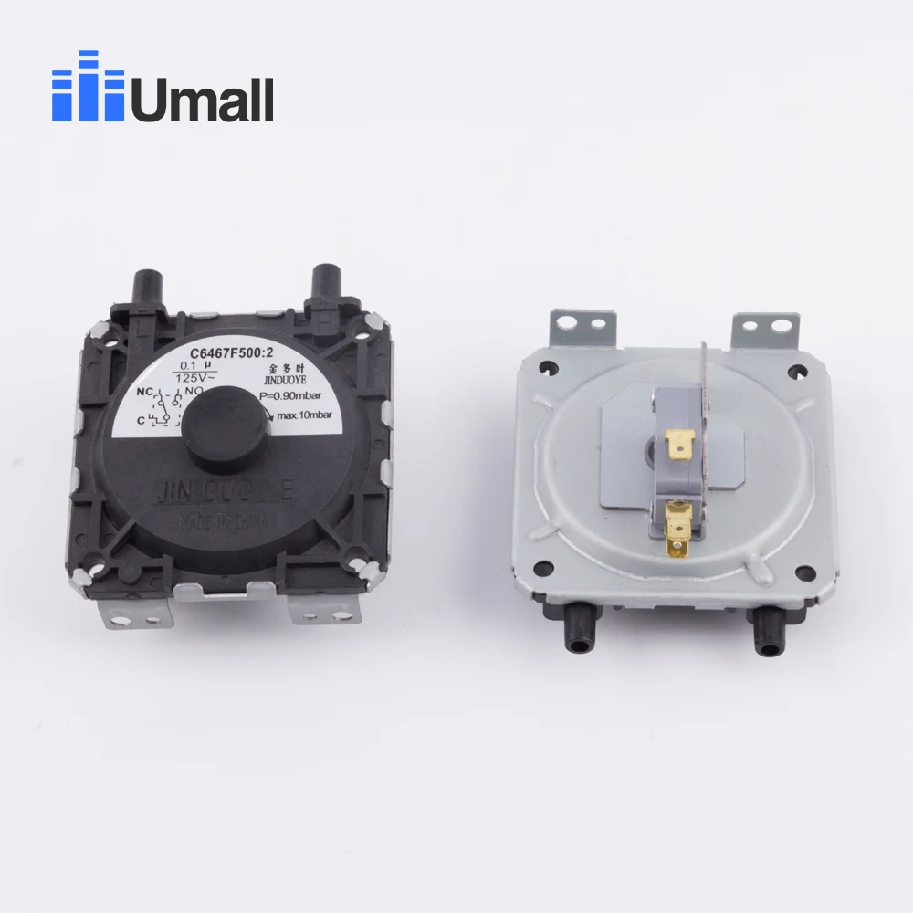 مفتاح ضغط سخان الهواء والغاز ، AC125V DC48V 0.1A 10Mbar ، مفتاح ضغط الهواء ، مقبس ، سخان المياه ، قطع غيار الأجهزة