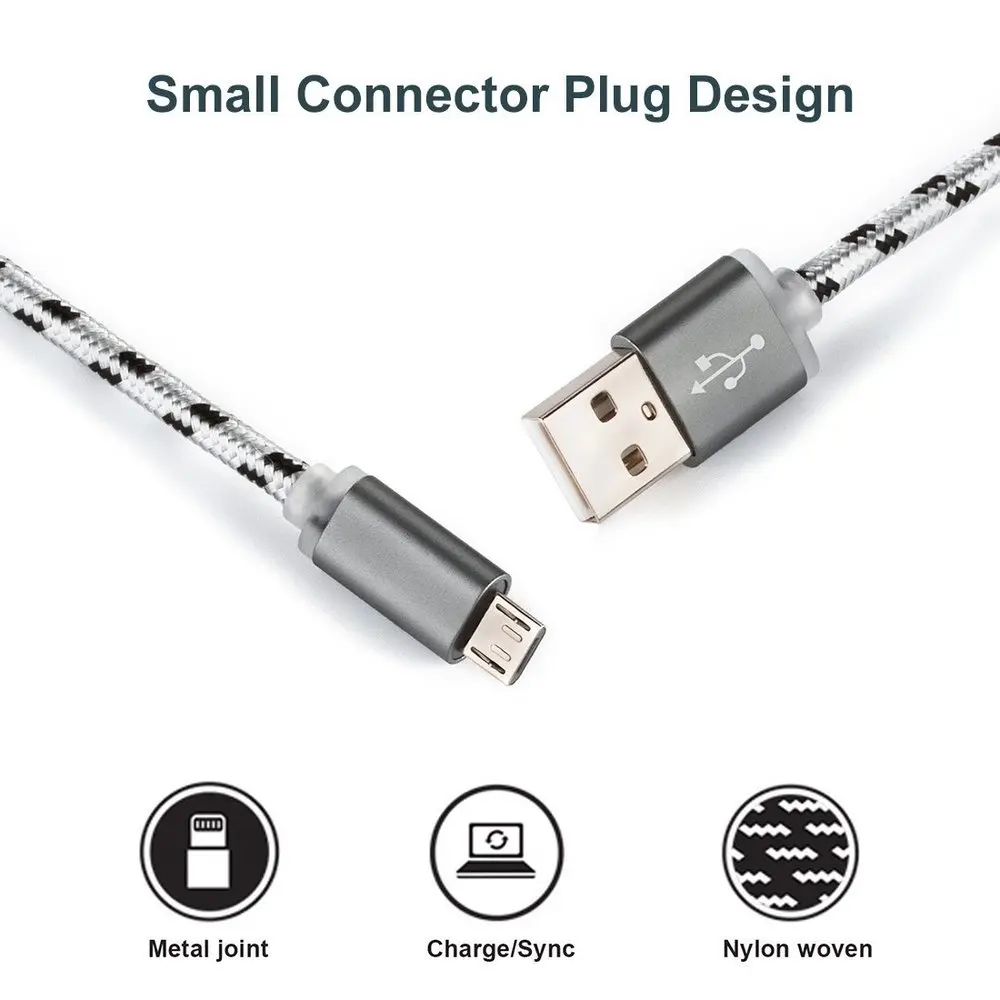 0.25M/1M/2M/3M Micro USB ładowarka kabel szybkie ładowanie do Samsung Galaxy S7 S6 krawędzi J8 J7 J3 2018 J6 J2 A6 Plus HOMTOM HT20 Pro