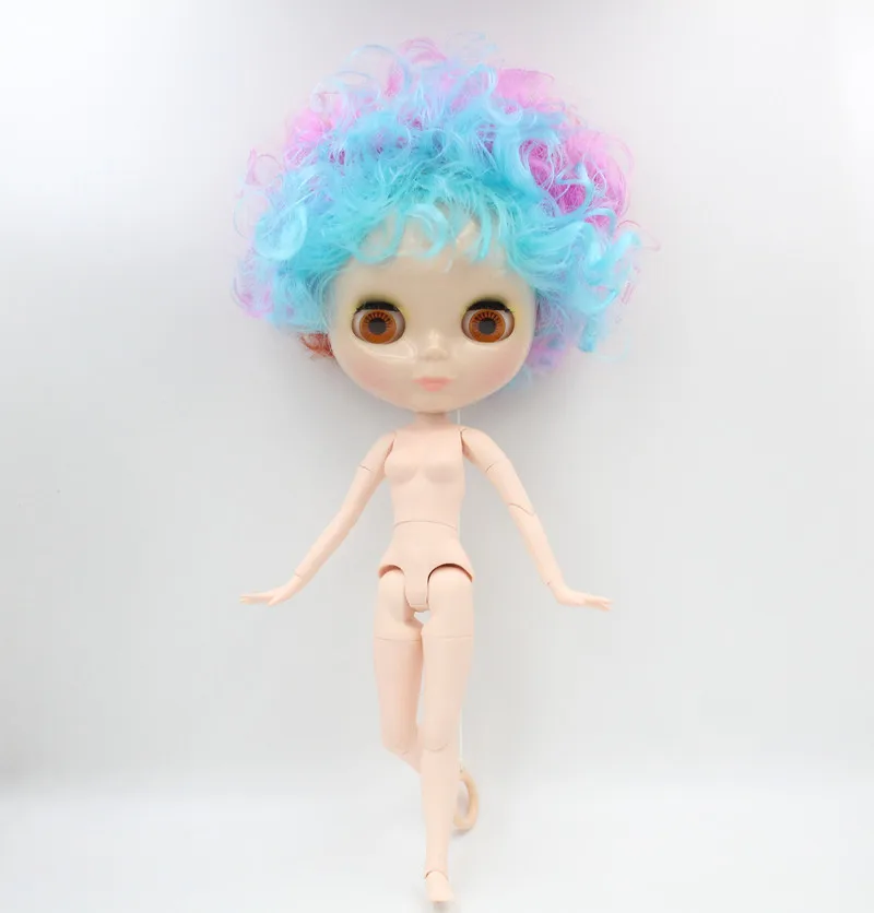 

Free Shipping big discount RBL-641J DIY Nude Blyth doll birthday gift for girl 4color big eye doll with beautiful Hair cute toy