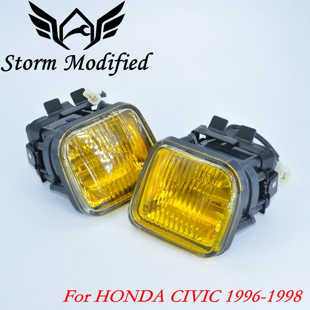 

NEW Yellow Fog light / Fog lamp Smoke For HONDA CIVIC 96-98 2/3/4DR Driving Lamp Fog Light + Swith