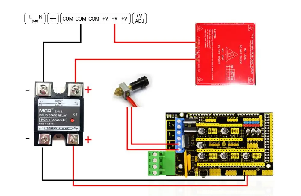 C 3D-Drucker Heizbett-Stromversorgungsmodul Hochstrom-SSR-KIT MOSFET Upgrade RAMPS 1.4 Reprap – Detail 11