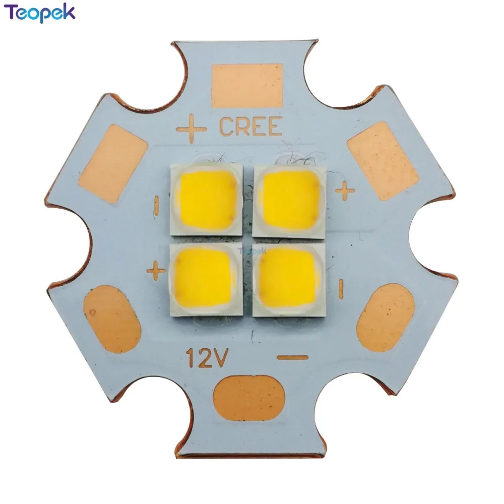 XPL XP-L 4 Chips 36W LED Emitter Instead Of XHP70 SST-90 3V/6V/12V Cool White Warm White LED With 20MM Cooper PCB