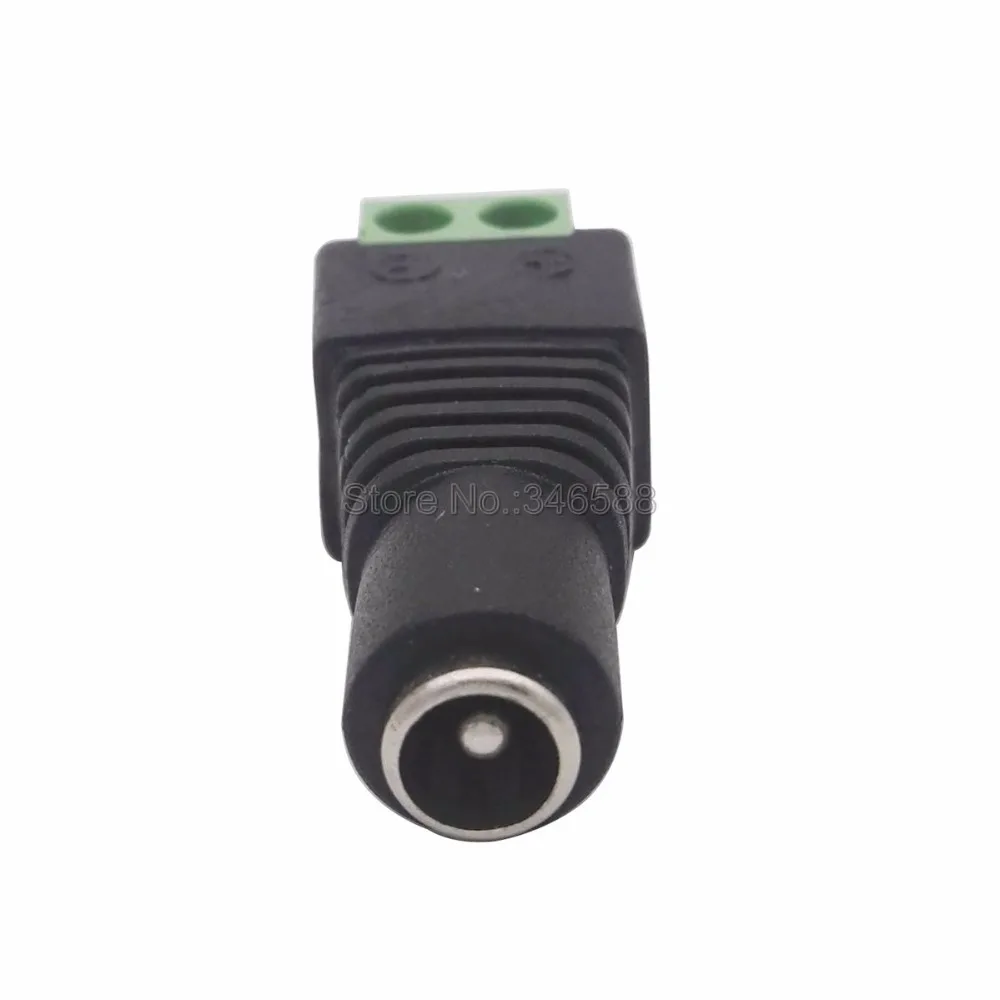 5pcs/lot DC Connector for LED Strip Free Welding LED Strip DC 5.5*2.1mm Male or Female Adapter Connector with Screw image 6