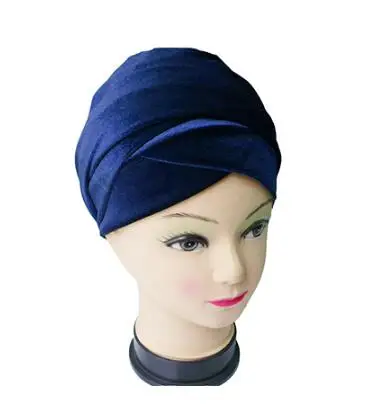 2019 Women Headwear Velvet Headwrap Women Earwarmers Scrunchy Twist Hair Band Turban Bandana Bandage Hijab Head Wrap Tie India