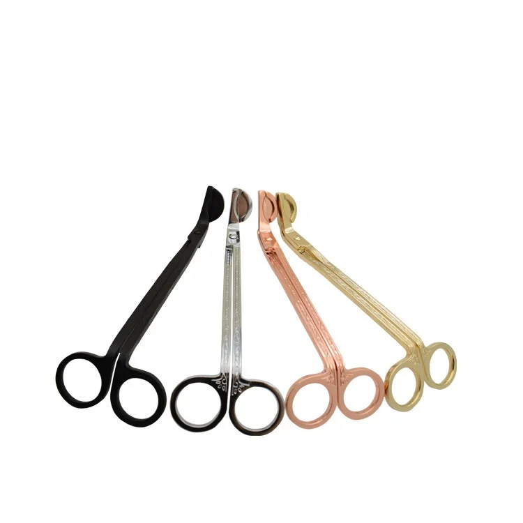 18CM Stainless Steel Candle Wick Trimmer Oil Lamp Trim Scissors Cutter Snuffer Tool Hook Clipper W7982