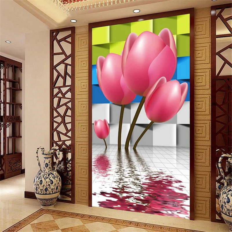 

beibehang Stylish atmosphere custom size high definition 3D mural wallpaper wallpaper fast tulip PAPEL de parede 3d wallpaper