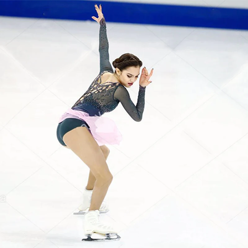 Customization Figure Skating Dresses Spandex Color Can Be Chosen By Itself Graceful Ice Skating Dresses For Competition