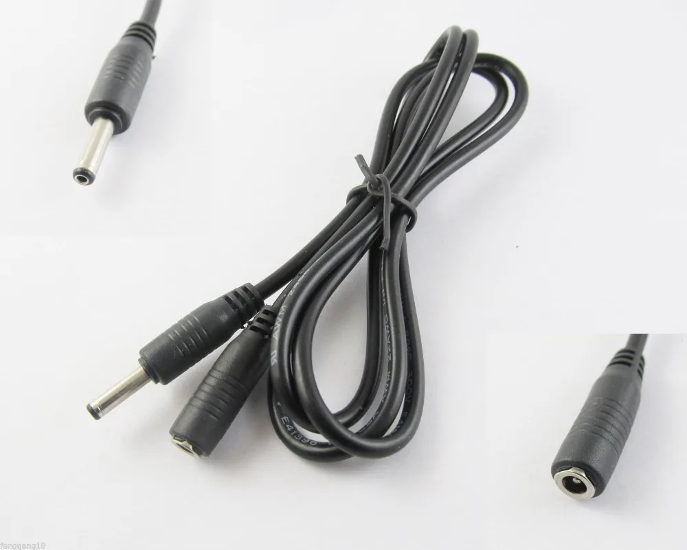 

1pcs DC Power Jack 3.5x1.35mm Female To Male Plug Camera Extension Cord Cable 1m