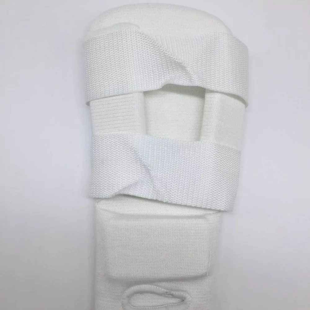 SINOBUDO Kyokushinkai Karate Leg Protector Kyokushin Shin Instep Guards Kick Boxing Karate Shank White Protectors