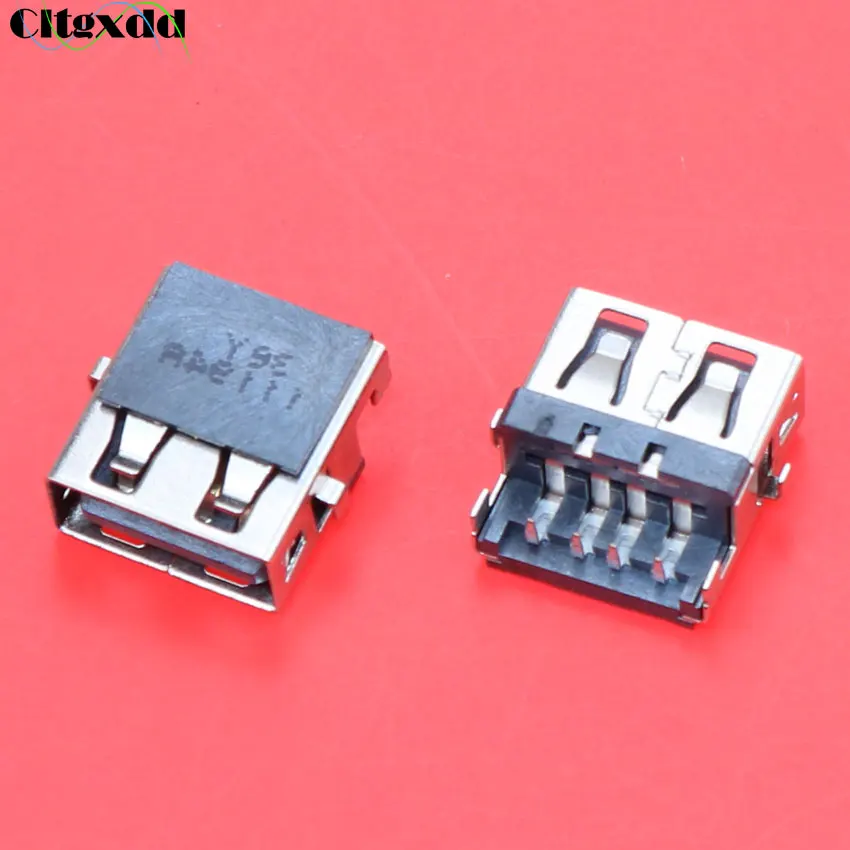 cltgxdd 10pcs laptop USB 2.0 connector USB Jack 4 pin female socket for Lenovo E46A E46L HP G4 G6 G7 E320 for Samsung NP300E5C