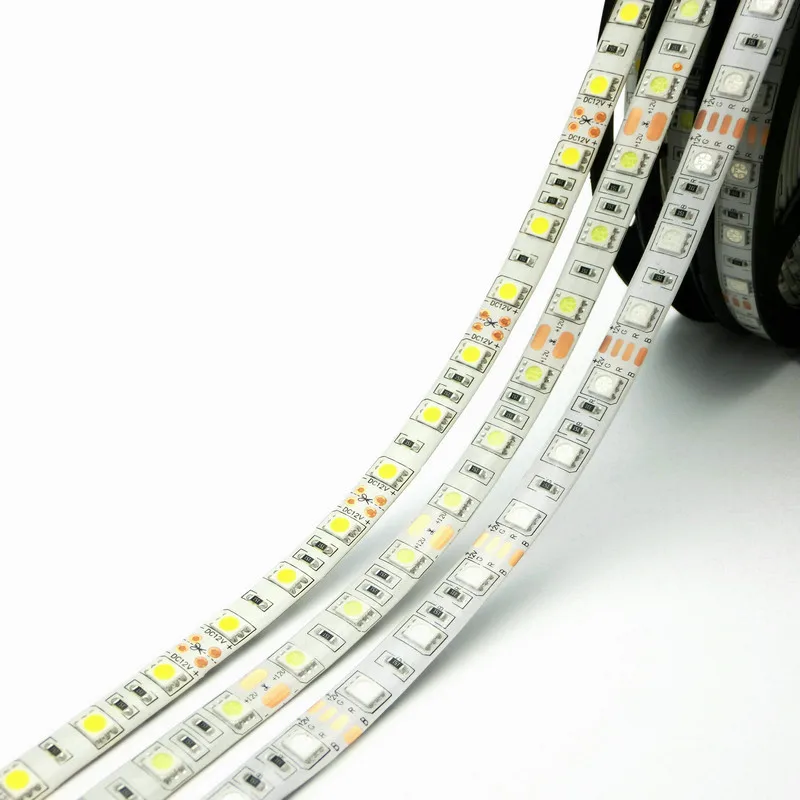 Led Strip Light 5050 300led 5M Waterproof IP65 12V 6500K 4000K 3000K Warm White Pink RGB Red Blue Green Flexible Tape Rope