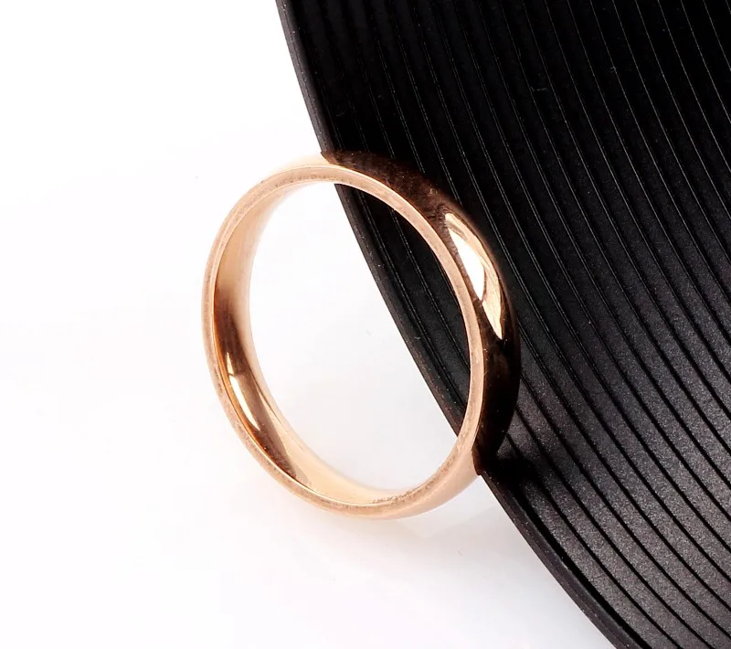 Wholesale Lots 5Pcs 4MM Smooth Stainless Steel Ring Men Women Wedding Party Valentine Gift FREE