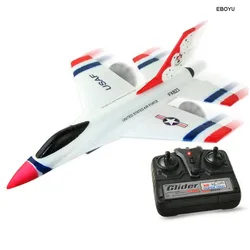 EBOYU FX823 RC Plane 2.4G 2CH RC Airplane Glider 290mm Wingspan EPP Micro Indoor RC Airplane Aircraft RTF Gift Toys for Kids