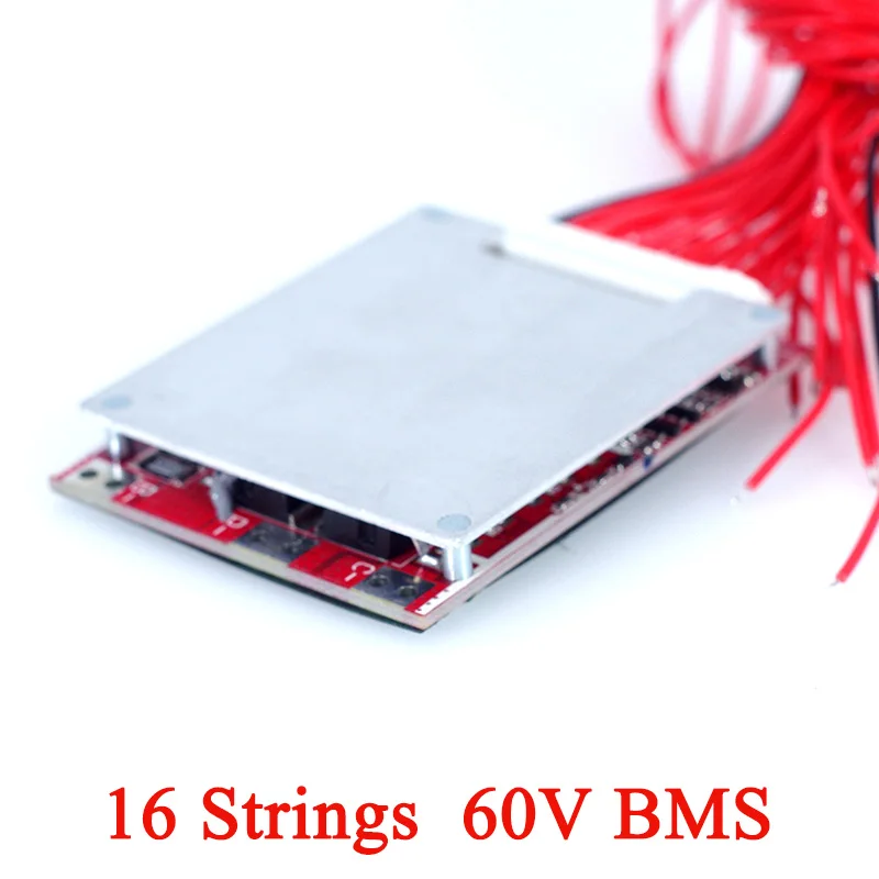 60V 16 string BMS Electric bicycle battery pack circuit protection board 64V 30A 80A 18650 lithium battery pcb