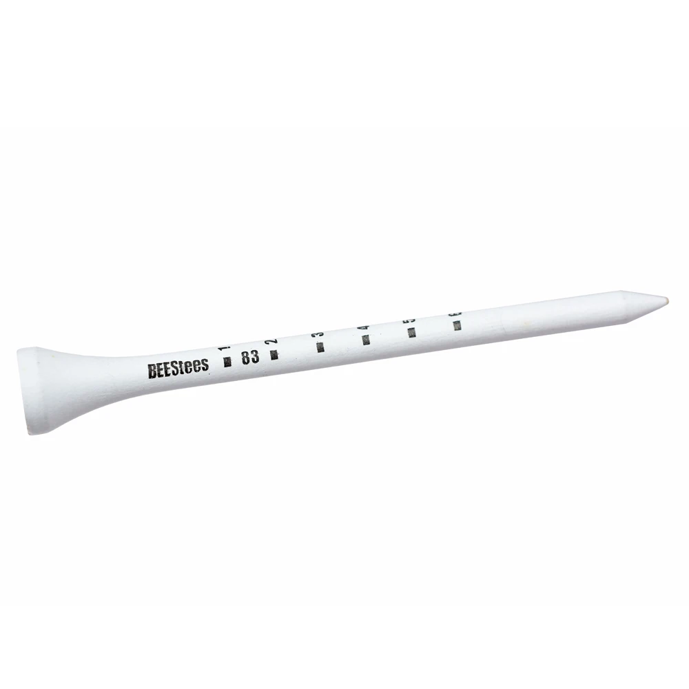 Tees de madera para Golf de 40 piezas, 83mm, sistema profesional, a rayas de madera blanca báscula Digital, accesorios, ayudas de entrenamiento