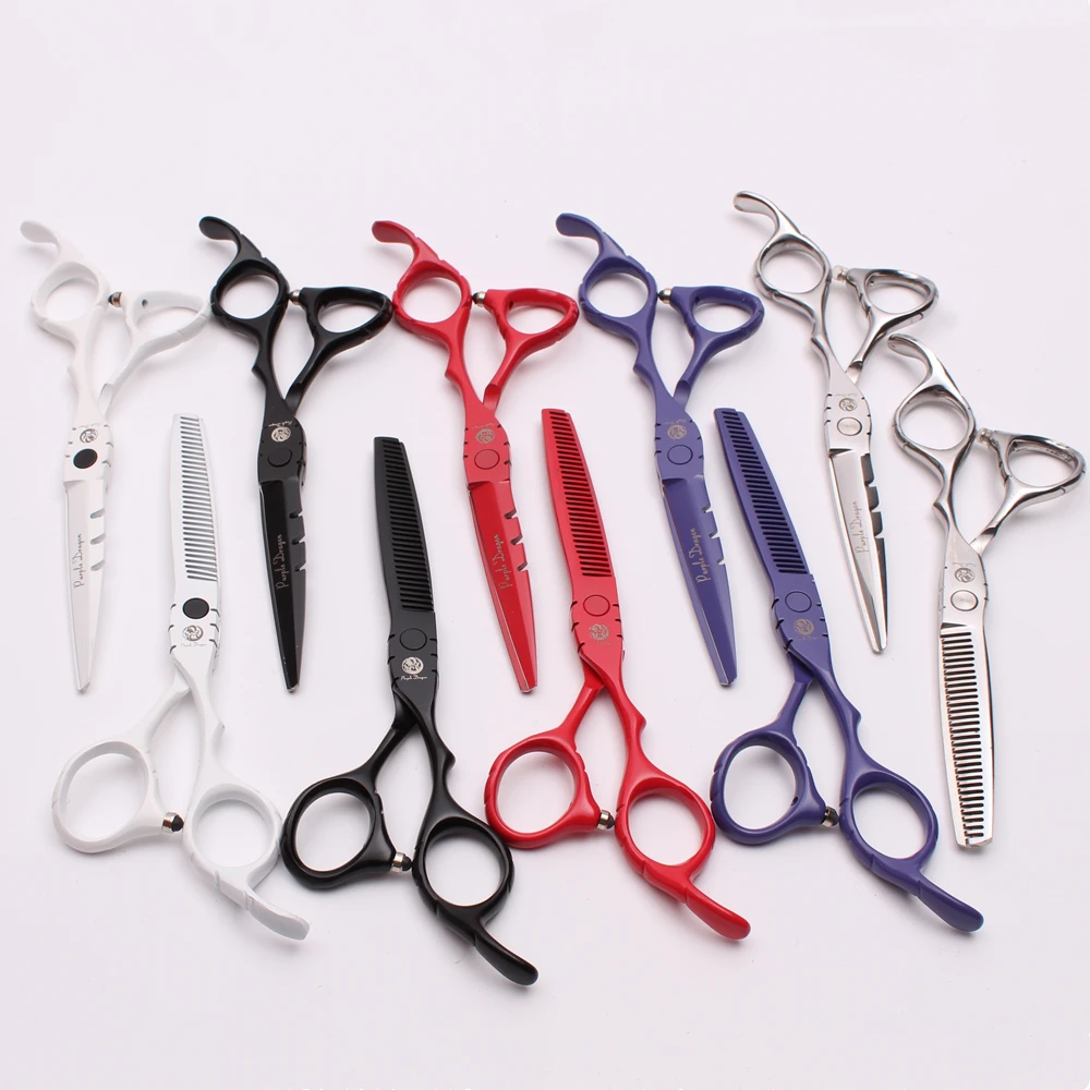 

1Pair Z1010 6" 17.5cm Purple Dragon TOP GRADE Hairdressing Scissors Cutting Scissors Thinning Shears Professional Hair Scissors