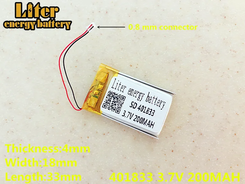 Wymiana 3.7 V 200 mAh akumulator litowo polimerowy akumulator litowo-jonowy bateria do Sony MP3 NW-E002 NW-E003 NW-E005 oryginalna wtyczka 401833