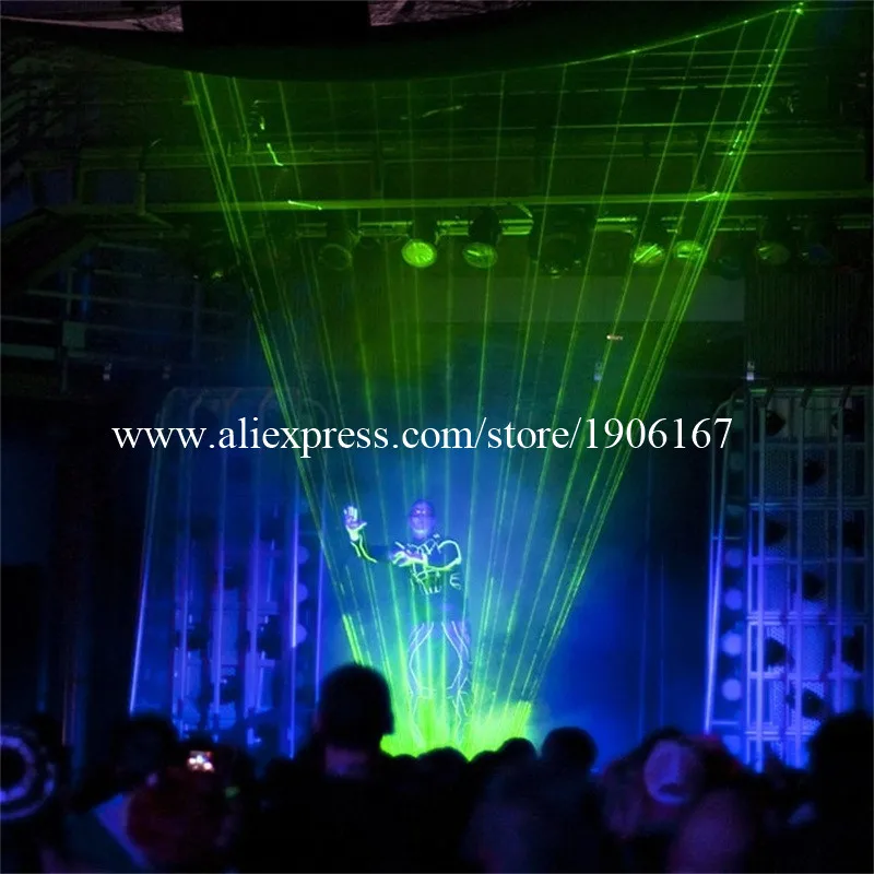 Hot sale1w Green Laser Stage Light Laserman Show Equipment  Laser Man Projector For Party Stage Performance Wedding Nightclub