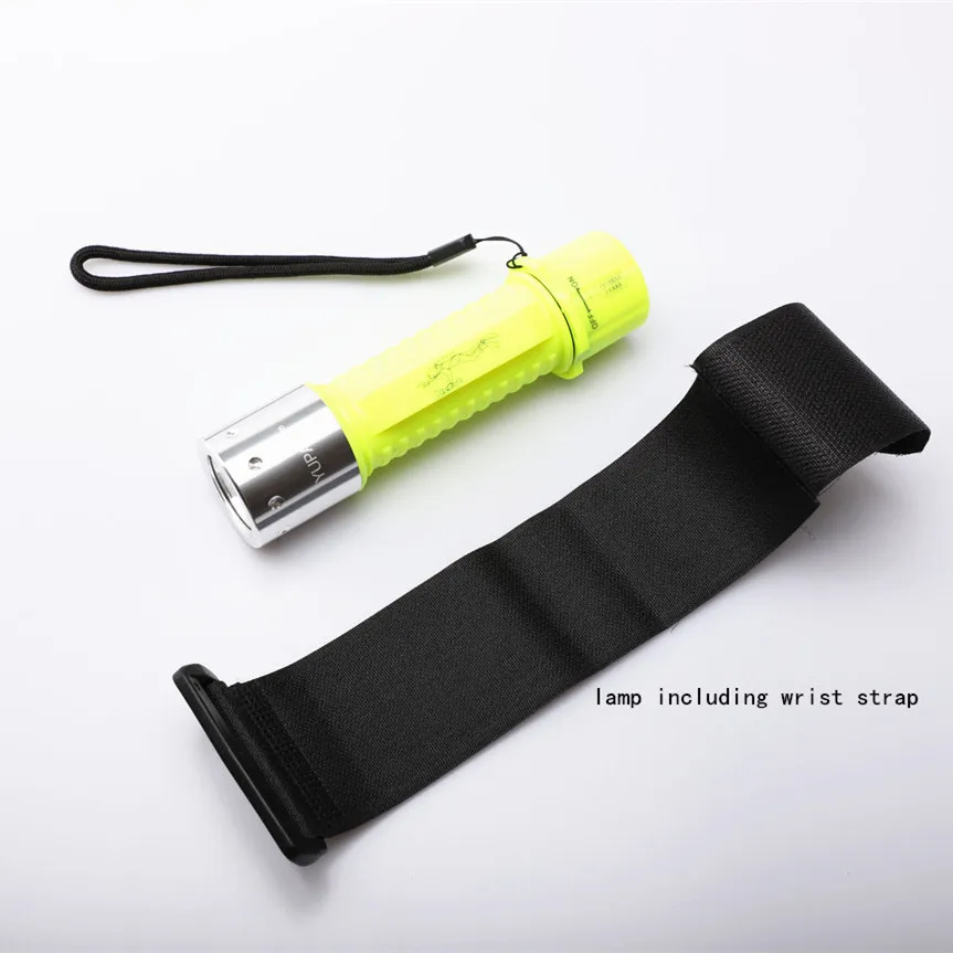 YUPARD Q5 LED  diver Waterproof Underwater Diving Flashlight Lamp light outdoor Torch 3 Mode  18650/AAA battery camping lantern