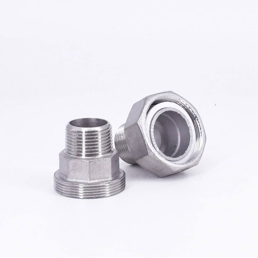 1/4 "3/8" 1/2 "3/4" 1 "1-1/4" 1-1/2 "2" BSP Männlichen Buchse Union Nippel 304 316 Edelstahl Rohr Fitting Anschluss Wasser Gas – Detail 3
