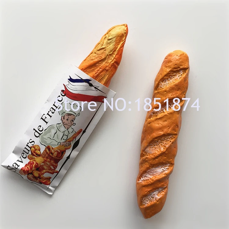 France Paper Bag Of Coarse Grains 3D Resin Fridge Magnets Tourist Souvenirs Refrigerator Magnetic Stickers Home Decortion