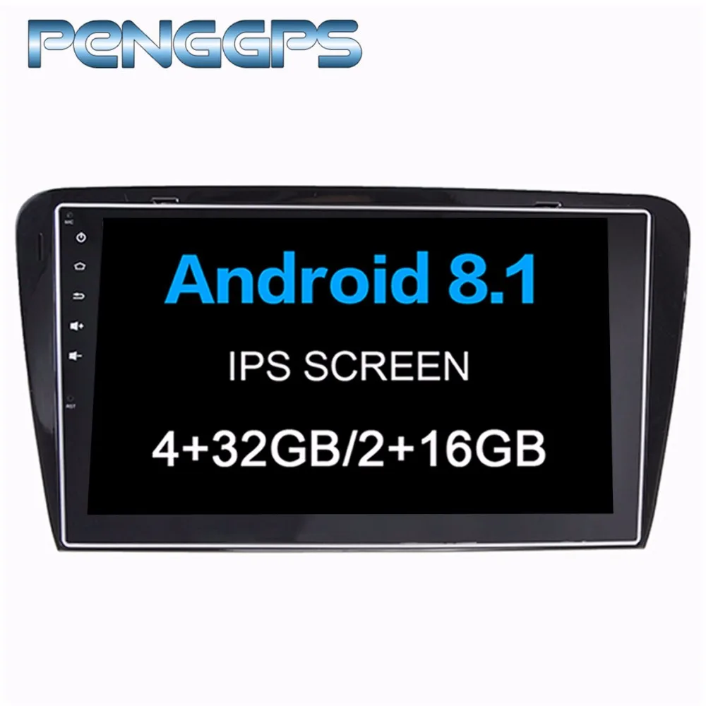 

2 Din DVD Player Android 8.1 Car Radio for Skoda Octavia 2014-2017 GPS Navigation Octa Core 1024*600 IPS Screen WIFI Headunit