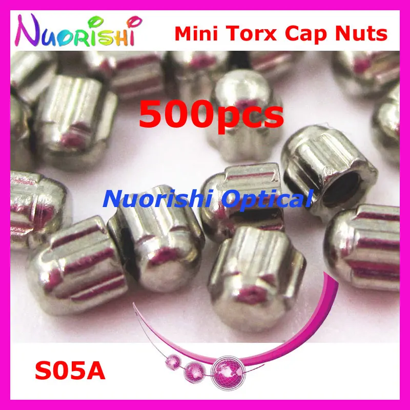 

500pcs Glasses Eyewear Eyeglasses Mini Torx Caps Nuts 1.4mm 1.2mm Screws S05A Free Shipping