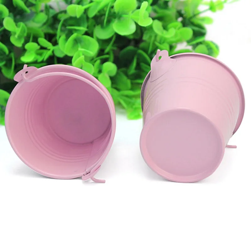 200pcs Tin Pails Wedding Favors Mini Bucket Mini Pails Tin Candy Box Decoration Favor Box Party Favors Accessory lin4072