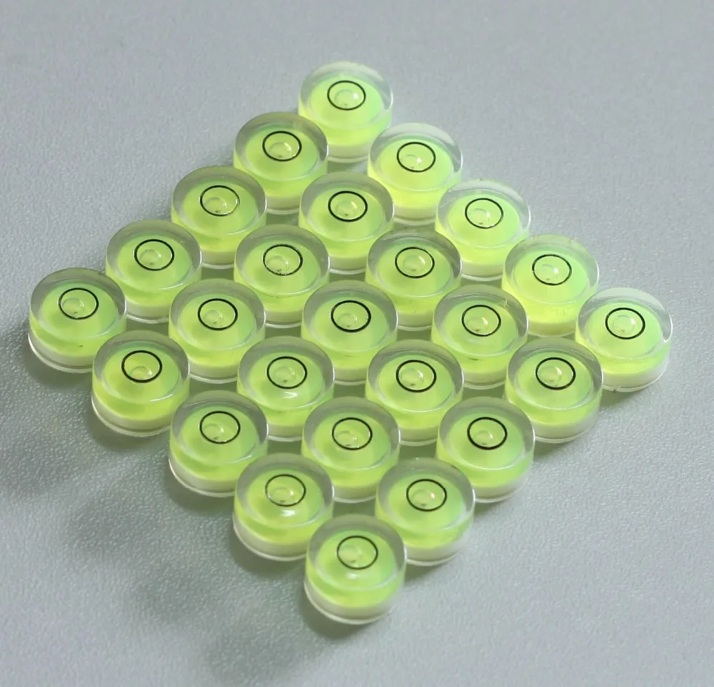 25pcs 12mm X 6mm Circular Bubble Level for professional measuring and normal use (plack of 25)