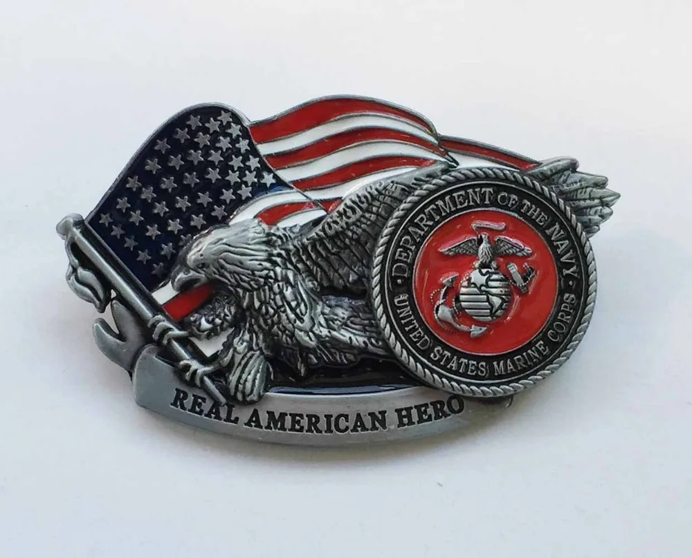 America Hero Navy Army Fire Fighter Police Belt Buckle