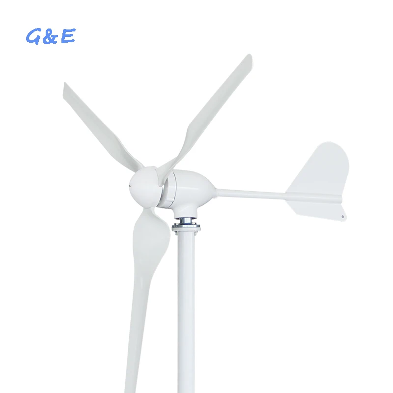 12v 24v 48v optional 600w horizontal axis wind generator with waterproof wind charge controller