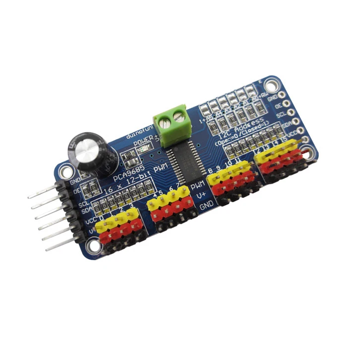 

10pcs 16 Channel 12-bit PWM/Servo Driver-I2C interface PCA9685 module Raspberry pi shield module servo shield shield