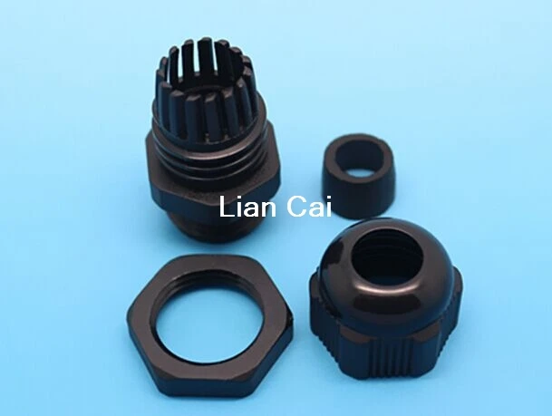 100pcs PG9 Waterproof nylon Cable Gland for 4-8mm cable