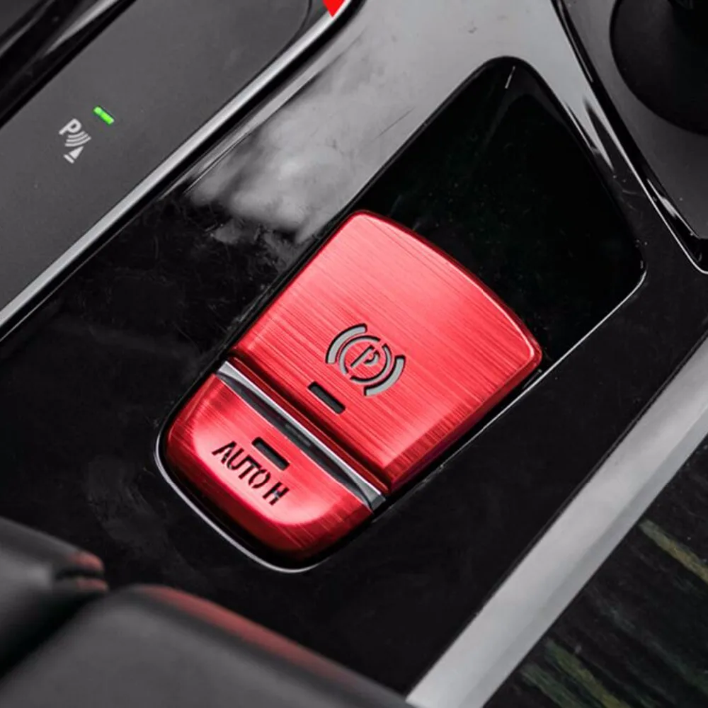 Car Interior Accessories Console Penal Auto Knob Electronic Handbrake P Button Sticker Decorative Trim For X3 X4 G01 G02