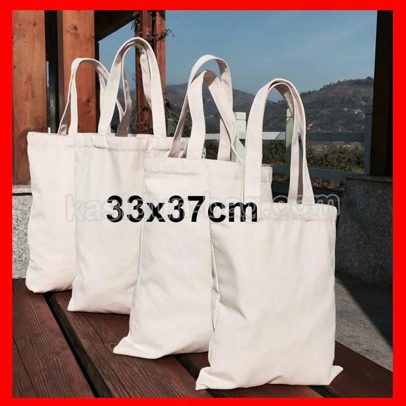 (200/PCS/lot) 33x37cm  wholesale canvas cotton shopping tote bag