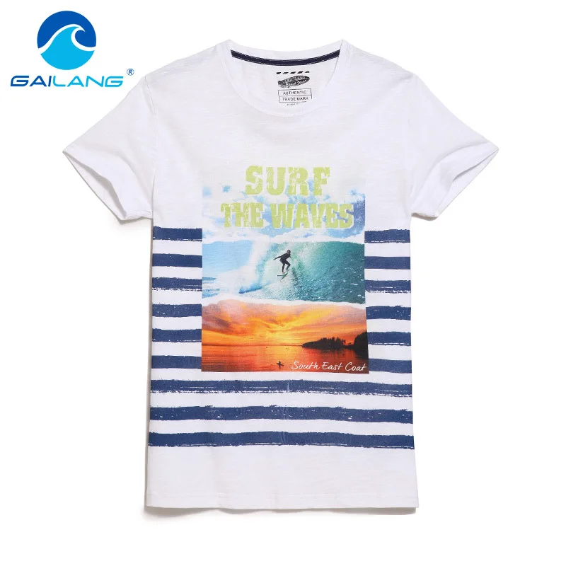 

Gailang Brand Design Printed T Shirt Summer Men's Short Sleeve Tee Tops Plus Size XXXL Tshirts Cotton O Neck T-shirt Casual