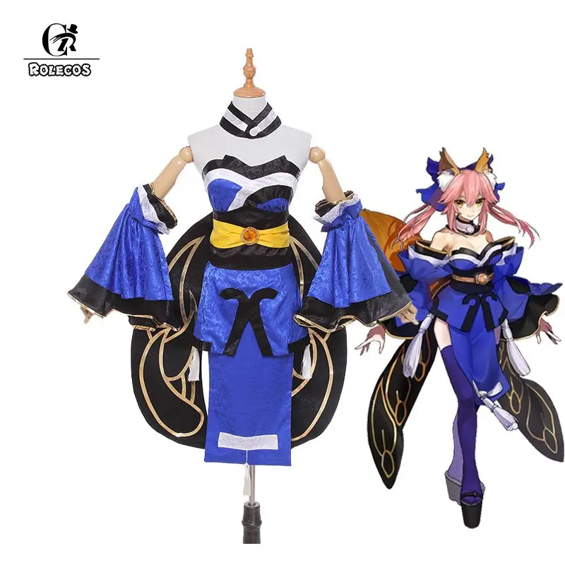 

ROLECOS New Japanese Anime Fate Apocrypha Cosplay Costume Game FGO Tamamo no Mae Cosplay Costumes Full Set