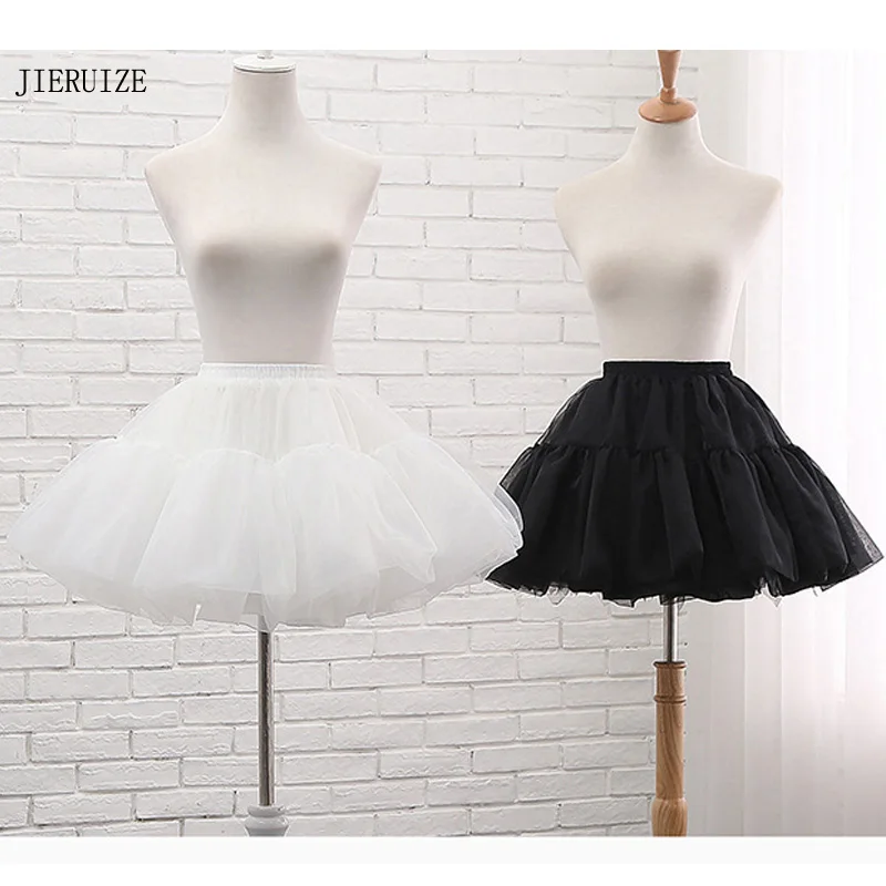 Lolita Cosplay Organza Ball Gown Short Petticoat Short Dress Petticoat Ballet Tutu Skirt Rockabilly Crinoline