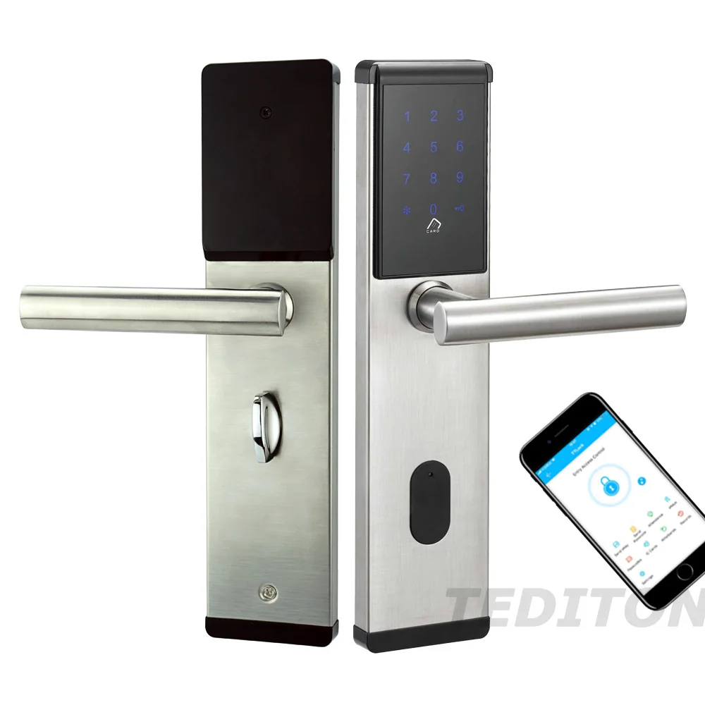 Electronic Door Lock,Smart Bluetooth Digital APP Wifi Keypad Code Keyless Door Lock,Password Keyless Door Lock Electronic