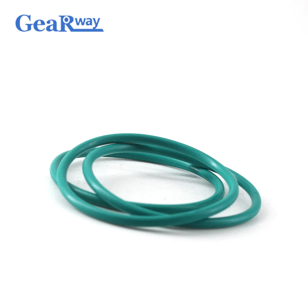 Gearway Green FKM O Ring Seal Gasket 2mm CS Fluorine Rubber O Ring Seal Washer 83/85/86/87/98/99/100mm OD O Ring Sealing