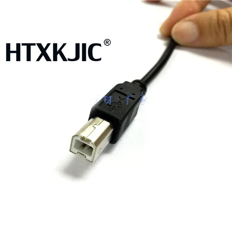 1pcs USB B Male to USB Female Cable Printer Cable Adapter Connector USB B Plug Computer Panel Mount USB Extension Cable