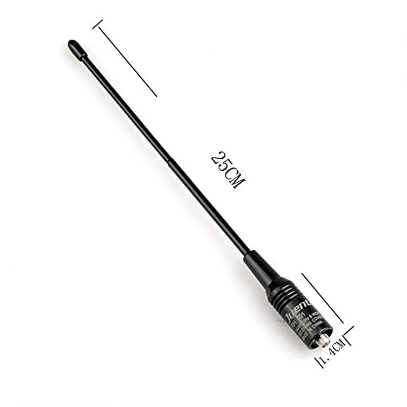 Antena de RH-701 para walkie-talkie BaoFeng /Kenwood /Wouxun /TYT /Puxing, SMA-F U/V, 144/430MHz