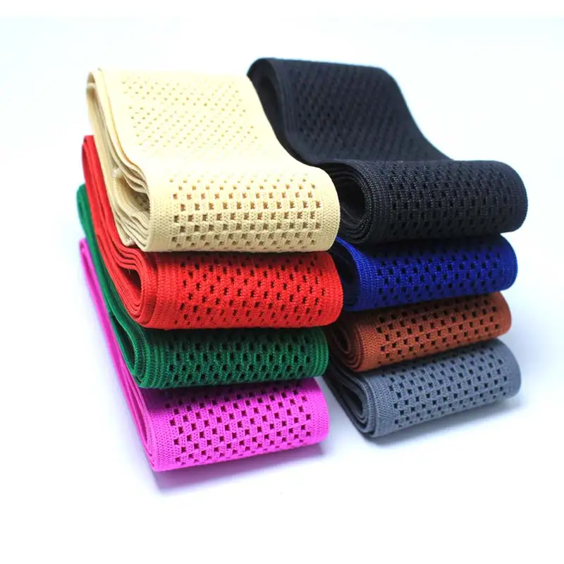 New style popular Wide 5CM Mesh elastic band, waist belt, belt, DIY accessories, super tension, breathable mesh