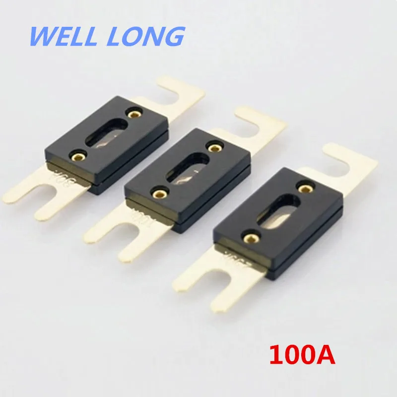 

Knife type car fuses fuse pieces large car fuse inserts 100A.