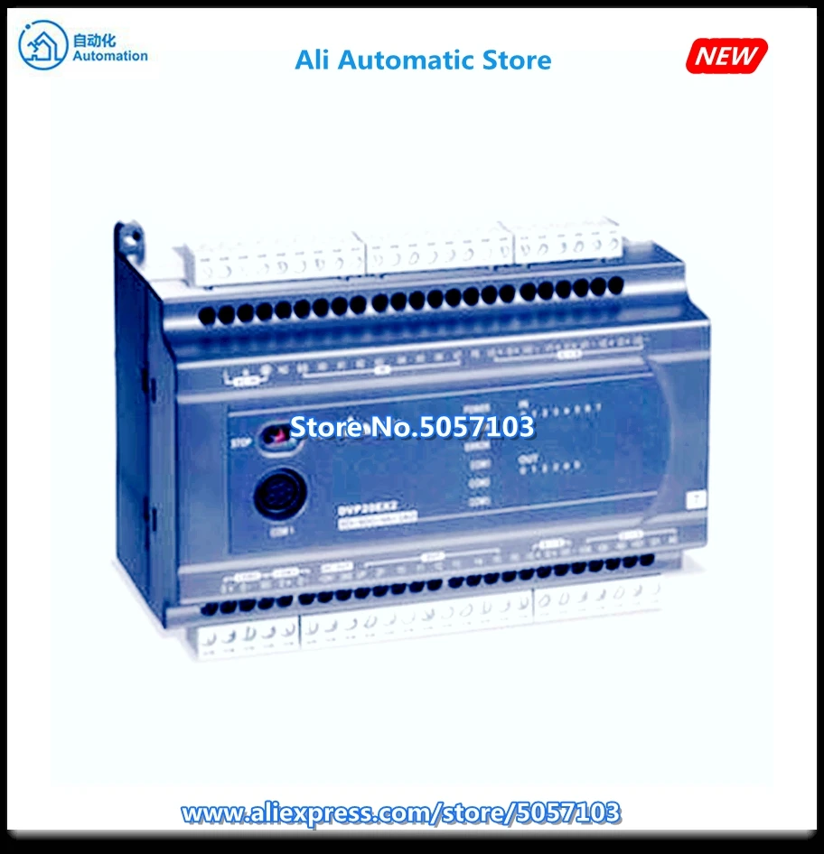 

DVP24ES200R 24 Point Host 16DI 8DO Relay 250VAC 24VDC 2A 2 Way 100K Input 2 Way 20K Input AC Power Supply New