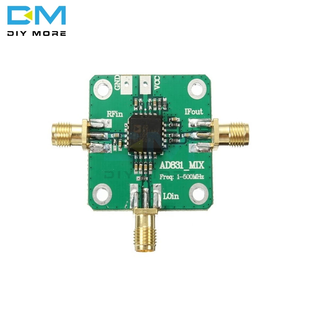 AD831 0.1-500MHz 10dBm Gain High Frequency RF Mixer Inverter Board Module Radio Converter With DC Isolation Capacitors